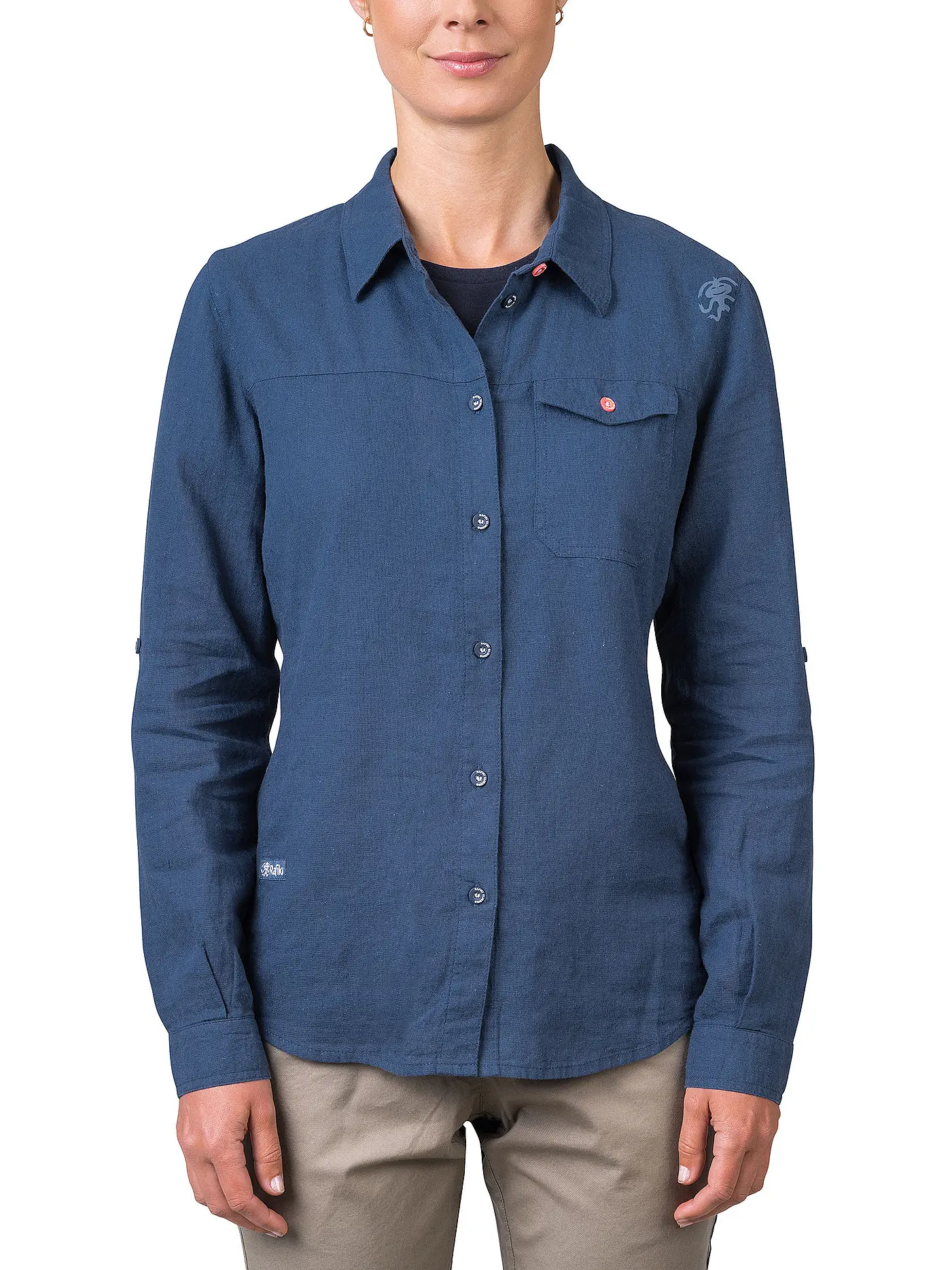 RAFIKI | Damen Kletterbluse Saume Leinen | 